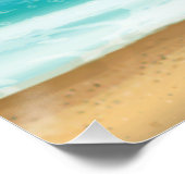 Vergnügen am Sonnenhüdchen Dolphin Beach Personali Poster (Ecke)