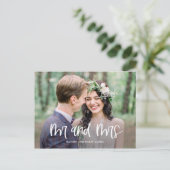 Vergnügen beim Hochzeitsankündigen Postkarte (Stehend Vorderseite)