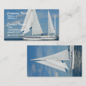 Vergnügen, das Visitenkarten segelt Visitenkarte (Vorne/Hinten)