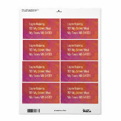 Vergnügen farbenfrohe rosa-orangefarbene Malerei (Vorne)