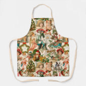 Vergnügen, Feiern und farbenfrohe Weihnachten Schürze (Vorderseite)