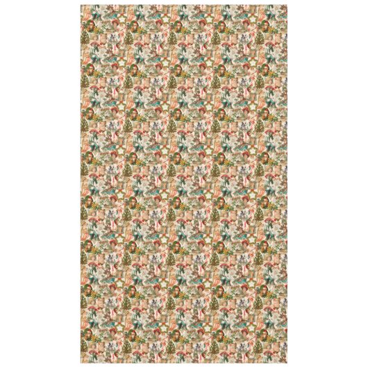 Vergnügen, Feiern und farbenfrohe Weihnachten Tischdecke (Vorderseite)