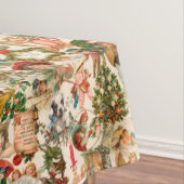 Vergnügen, Feiern und farbenfrohe Weihnachten Tischdecke (Beispiel)