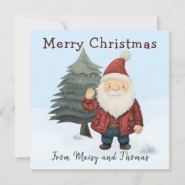 Vergnügen Feste Kinder Weihnachtskarte für Freunde Feiertagskarte