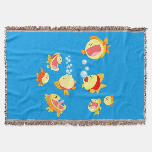 Vergnügen im Fischtank (Cartoon Fisch) Kehllendeck Decke (Vorderseite)