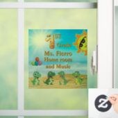 Vergnügen im Raum der ersten Klasse Fensteraufkleber (Zuhause)