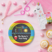 Vergnügen im Sun Pool Party Farbenfrohe Tafel Pappteller (Party)