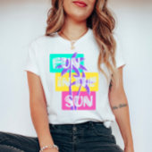 Vergnügen im T - Shirt der Sonne - farbenfrohe Som