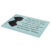 Vergnügen in einem guten Novel Jane Austen Zitat Schneidebrett (Ecke)