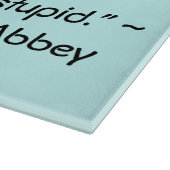 Vergnügen in einem guten Novel Jane Austen Zitat Schneidebrett (Ecke)