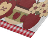 Vergnügen mit Äpfel Glasschneidebrett Schneidebrett (Ecke)