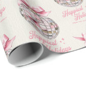 Vergnügen Moderne Disco Ball Ornament Schöne Ferie Geschenkpapier (Rolleneckpunkt)