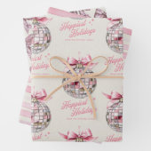 Vergnügen Moderne Disco Ball Ornament Schöne Ferie Geschenkpapier Set (Beispiel)