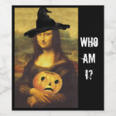 Vergnügen Mona Lisa Hexe! Wer bin ich spiele Wein Weinetikett (Einzelnes Label)