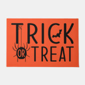 Vergnügen Niedlicher Orangentrick oder TreatHallow Fußmatte (Vorderseite)