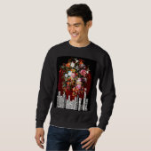 Vergnügen Originale Blumenwelt Kunstwerk Sweatshirt (Vorne ganz)