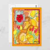 Vergnügen Postkarte (Vorne/Hinten)