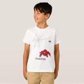 Vergnügen rote Spinne und fliegen Kinder T - Shirt (Vorne ganz)