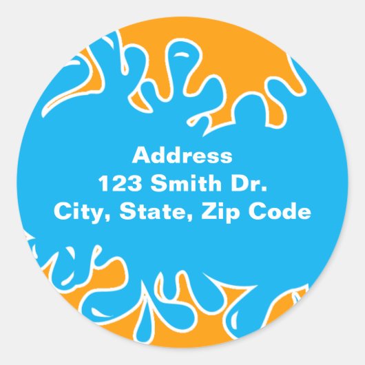 Vergnügen! Runder Aufkleber (Vorderseite)