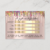 Vergnügen Sie Ihre Kunden mit $100 Geschenkgutsche Visitenkarte (Rückseite)