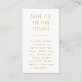 Vergnügen Sie sich mit der Gold Text Insert Card f (Vorderseite)