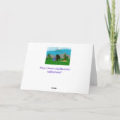 Vergnügen Sie sich mit der Sommercampingkarte Karte (Rückseite)