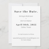 Vergnügen Sie sich mit einfachen, modernen und kos Einladung (Rückseite)