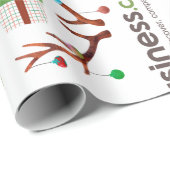 Vergnügen Sie sich mit Ihrem Firmenlogo Geschenkpapier (Rolleneckpunkt)