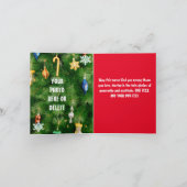 Vergnügen Sie sich mit individuellem Xmas-Elf-Foto Einladung (Innenseite)