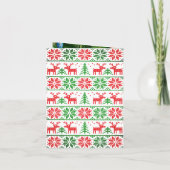 Vergnügen Sie sich mit individuellem Xmas-Elf-Foto Einladung (Rückseite)