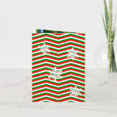 Vergnügen Sie sich mit individuellem Xmas-Hut-Foto Einladung (Rückseite)