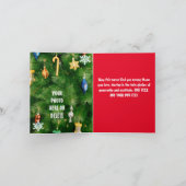 Vergnügen Sie sich mit individuellem Xmas-Hut-Foto Einladung (Innenseite)