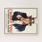 Vergnügen Sie sich mit Sondertext, Onkel Sam "I wo Puzzle (Horizontal)