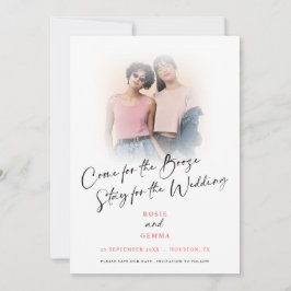 Vergnügen Sie sich, wenn Sie Save the Date Foto-Ko