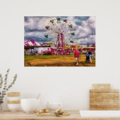 Vergnügen - Spaß beim Riesenrad Poster (Küche)