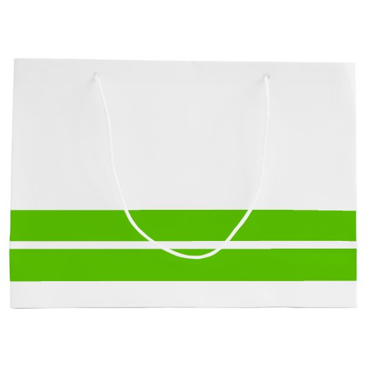 Vergnügen Tropische Limone Unterkante Streifen auf Große Geschenktüte (Rückseite)