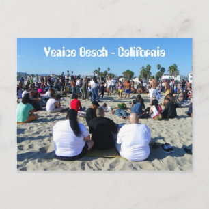 Vergnügen Venedig Beach Postcard! Postkarte