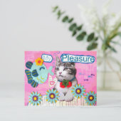 Vergnügen - Vintag Postkarte (Stehend Vorderseite)