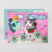 Vergnügen - Vintag Postkarte (Vorne/Hinten)