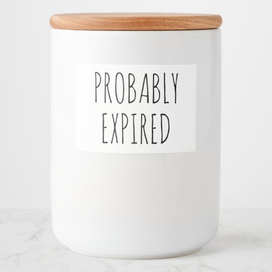 Vergnügen wahrscheinlich abgelaufen Küche Lebensmi Lebensmitteletikett (Vorderseite)