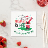 Vergnügen Weihnachten Weihnachten Golf Par Serviette (Beispiel)