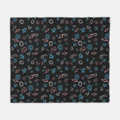 Vergnügen Wiederholung Muster in den trans-Flag Fa Fleecedecke (Vorderseite (Horizontal))