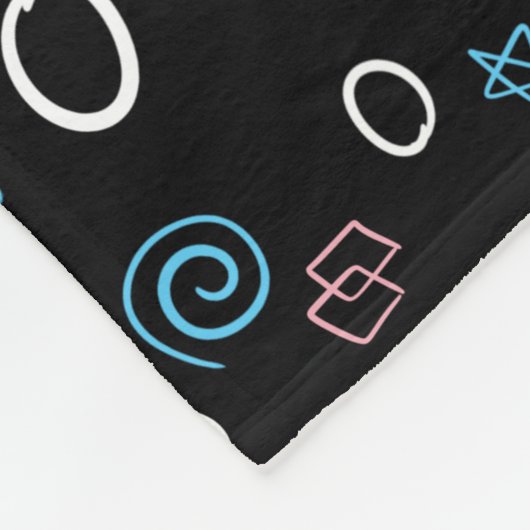 Vergnügen Wiederholung Muster in den trans-Flag Fa Fleecedecke (Ecke)