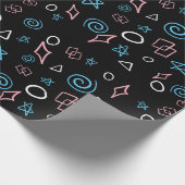 Vergnügen Wiederholung Muster in den trans-Flag Fa Geschenkpapier (Ecke)