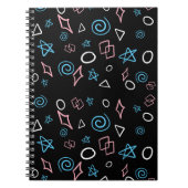 Vergnügen Wiederholung Muster in den trans-Flag Fa Notizblock (Vorderseite)