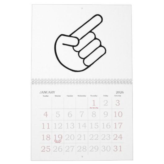 VERGNÜGENS-DIAGRAMM-KALENDER KALENDER (Jan 2026)