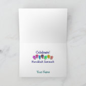 Vergnügens-Karte Chanukkas Gelty Feiertagskarte (Innenseite)