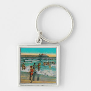 Vergnügens-Pier und Sun-Wohnzimmer Schlüsselanhänger