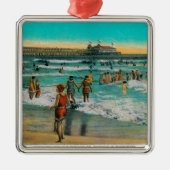 Vergnügens-Pier und Sun-Wohnzimmer Silbernes Ornament (Vorne)