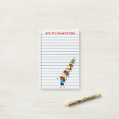 Vergnügst du mich? Lehrer Post-its-Hinweise Post-it Klebezettel (Auf Schreibtisch)